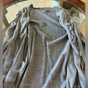 Torrid Braided Grey Cardigan
